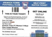 Ipswich Town Women v West Ham United Women Ticket