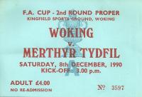 Woking v Merthyr Tydfil Ticket
