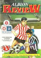 Witton Albion v Colchester United Programme