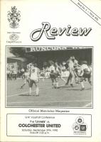 Runcorn v Colchester United Programme