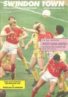 Swindon Town v West Ham United Programme