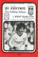 St Mirren v West Ham United Programme