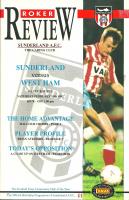 Sunderland v West Ham United Programme