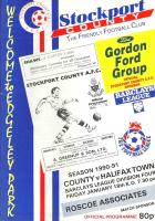 Stockport County v Halifax Town Programme