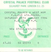 Crystal Palace v West Ham United Ticket