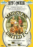 Maidstone United v Cambridge United Programme