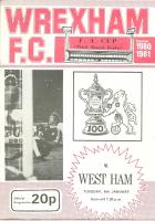 Wrexham v West Ham United Programme