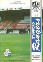 Stafford Rangers v Colchester United Programme