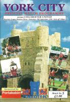 York City v Colchester United Programme