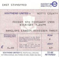 Southend United Ticket