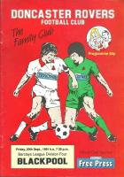 Doncater Rovers v Blackpool Programme