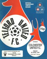 Telford United v Colchester United Programme