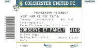 Colchester United Ticket