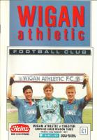 Wigan Athletic v Chester City Programme