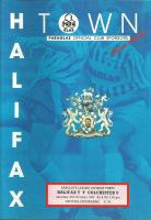 Halifax Town v Colchester United Programme