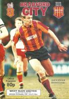 Bradford City v West Ham United Programme