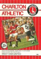 Charlton Athletic v West Ham United Programme