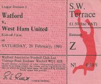 Watford v West Ham United Ticket