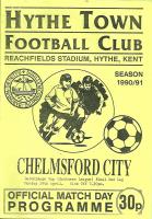 Hythe Town v Chelmsford City Programme