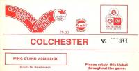 Cheltenham Town v Colchester United Ticket