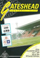 Gateshead v Colchester United Programme