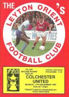 Leyton Orient v Colchester United Programme