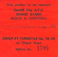 Cardiff City v Colchester United Ticket