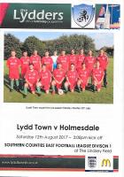 Lydd Town v Holmesdale Programme