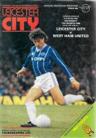 Leicester City v West Ham United Programme