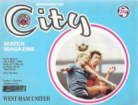 Manchester City v West Ham United Programme