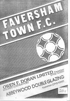 Faversham Town v West Ham United Programme