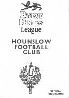 Hounslow v West Ham United Programme