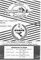 Purfleet v West Ham United Programme