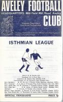 Aveley v West Ham United Programme