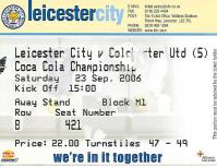 Leicester City v Colchester United Ticket