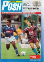 Peterborough United v West Ham United Programme