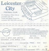 Leicester City v West Ham United Ticket